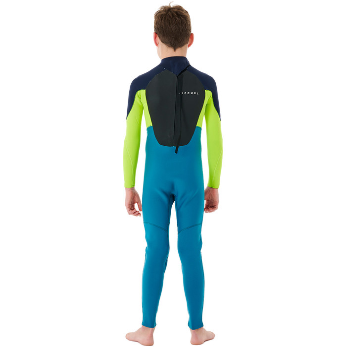 2023 Rip Curl Junior Omega 3/2mm Back Zip Neopreno 114BFS - Navy